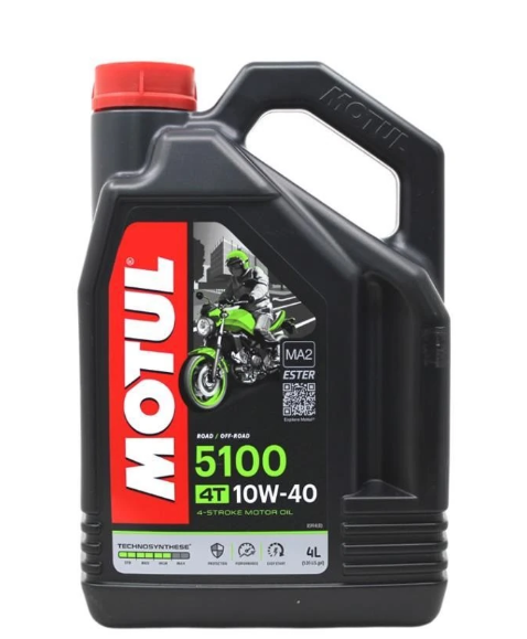 Motul 5100 4T 10W-40 Technosynthese Ester Motosiklet Yağı - 4 Litre