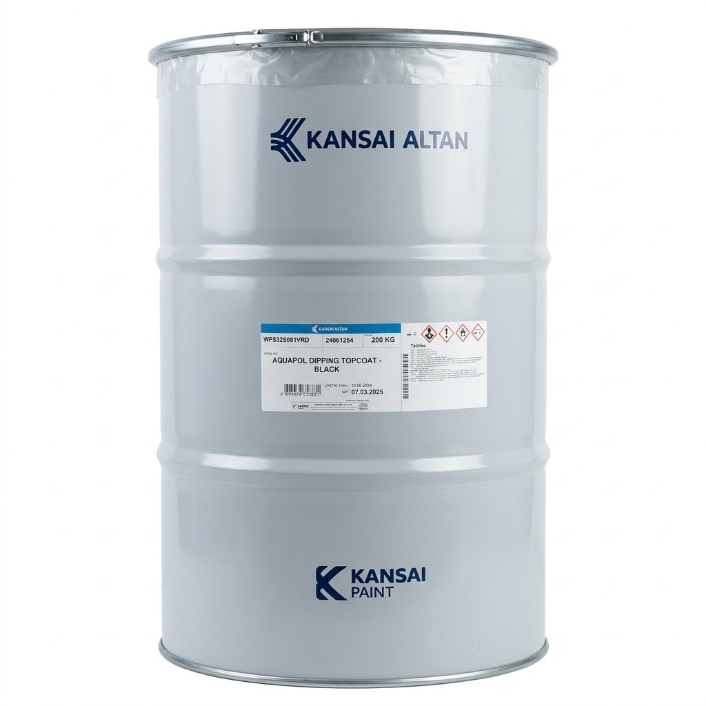 Kansai Altan Aquapol Dipping Topcoat - Su Bazlı Daldırma Son Kat Boya (Siyah) 200 KG