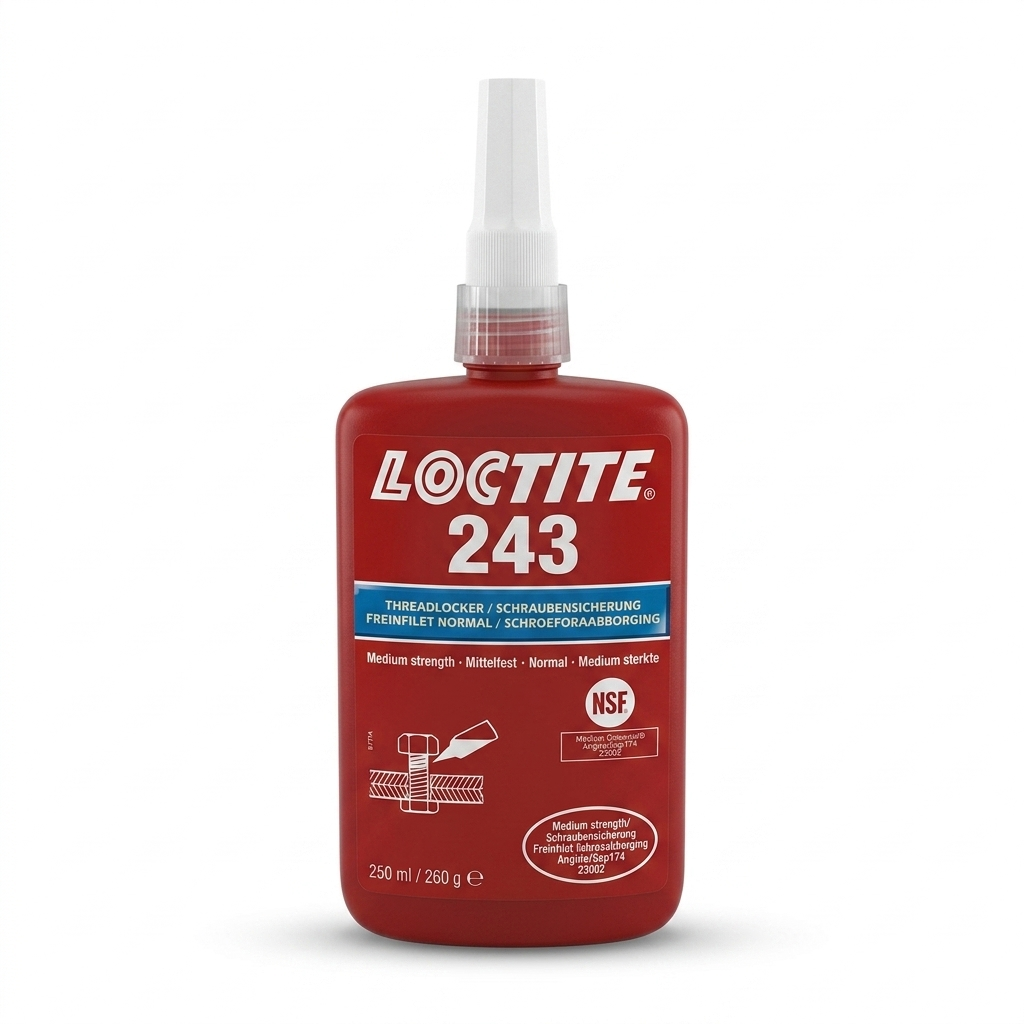 Henkel Loctite 243 Civata Sabitleyici - Yağa Dayanıklı Orta Mukavemet 250 ml