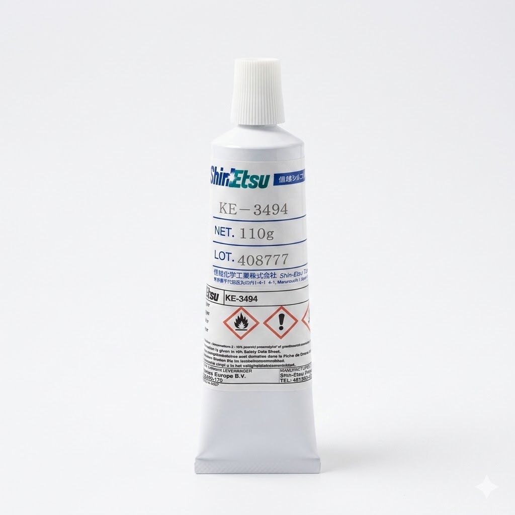 Shin-Etsu KE-3494 Isıya Dayanıklı ve Elektrik Yalıtkan Silikon Yapıştırıcı - 110g